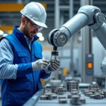 découvrez comment la collaboration physique entre les ouvriers et les cobots en usine révolutionne la production industrielle en alliant efficacité et sécurité.