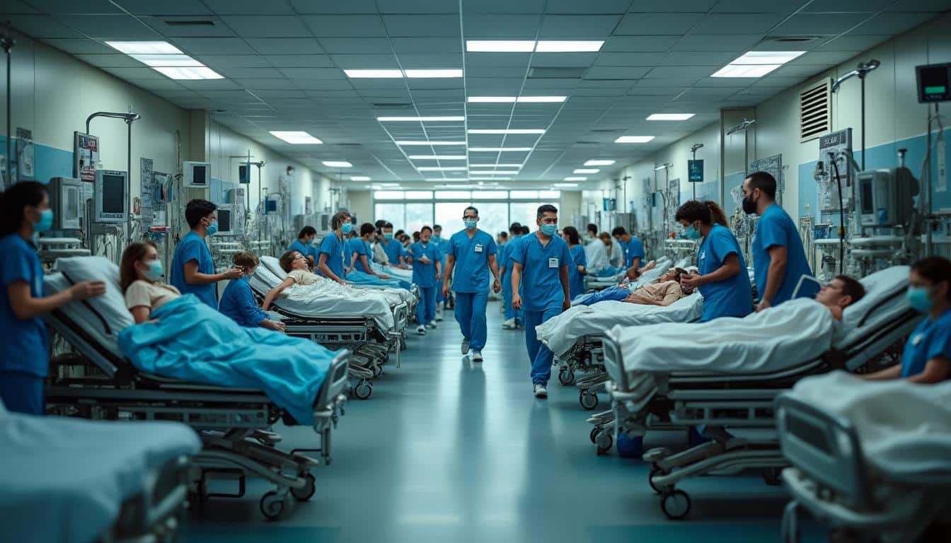 découvrez comment l'afflux massif de patients non programmés surcharge les services d'urgences hospitalières, impactant la prise en charge et la qualité des soins.