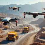 découvrez comment la modélisation topographique des chantiers bénéficie de l'utilisation des drones civils pour une cartographie précise et efficace.