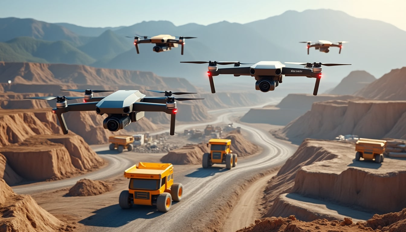 découvrez comment la modélisation topographique des chantiers bénéficie de l'utilisation des drones civils pour une cartographie précise et efficace.
